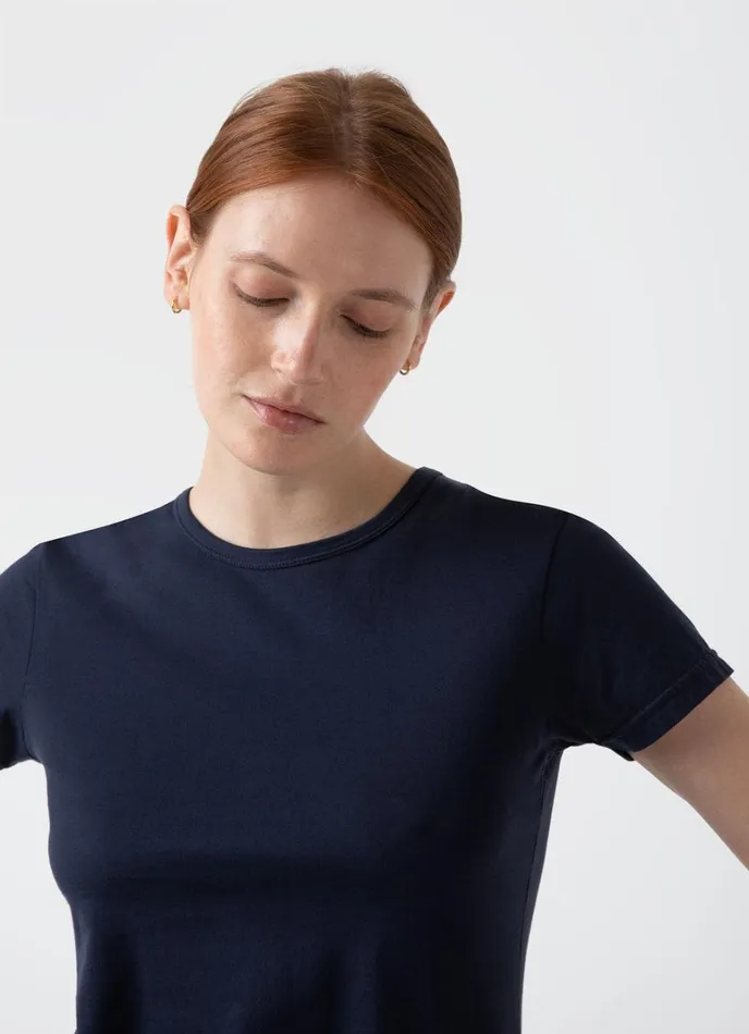 SUNSPEL Tshirts and Tops Classic Tshirt Navy 8211 Women