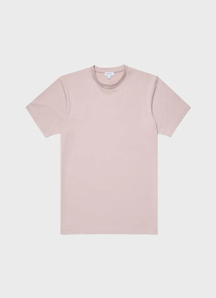 SUNSPEL Tshirts Riviera Midweight Tshirt Pale Pink 8211 Men
