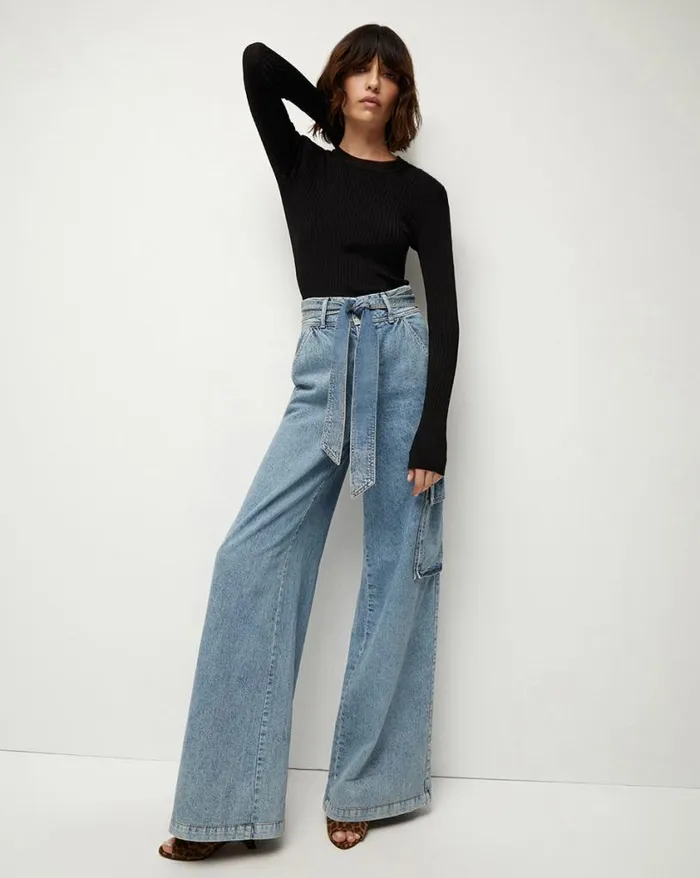 Sweaters Shop Veronica Beard Acara Ribbed Pullover Black