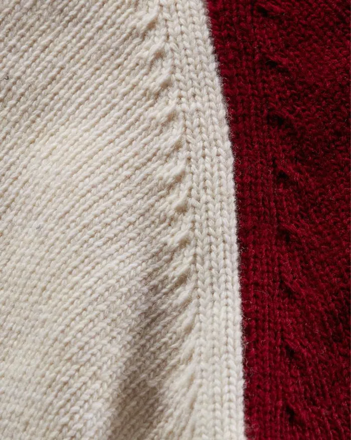 Sweaters Shop Veronica Beard Ralie RaglanSleeve Pullover Ivorymaroon