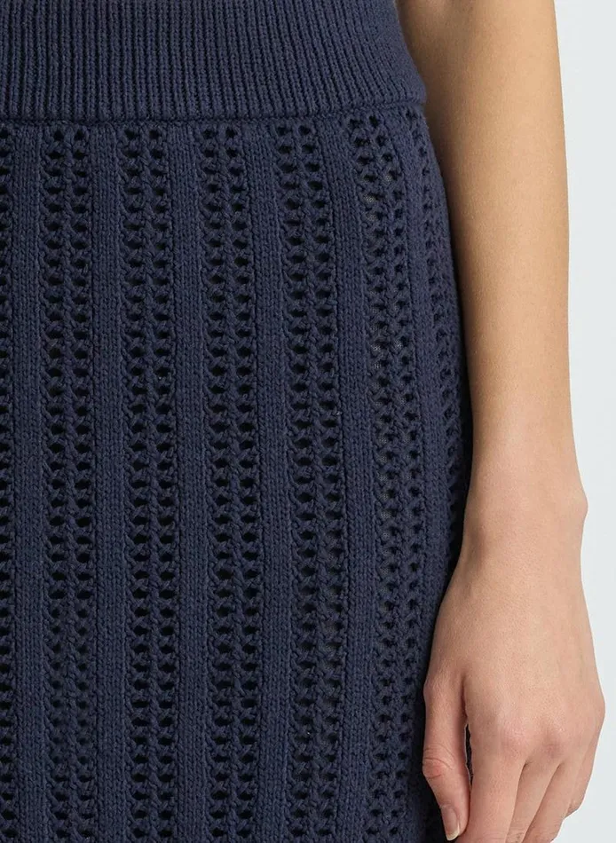 Sweaters Women ALC Aurora Crochet Midi Skirt Navy Sweaters Women ALC Aurora Crochet Midi Skirt Navy