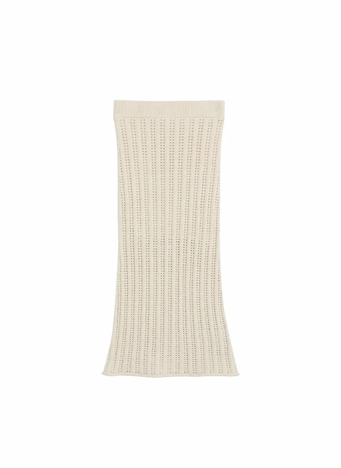 Sweaters Women ALC Aurora Crochet Midi Skirt Parchment Sweaters Women ALC Aurora Crochet Midi Skirt Parchment