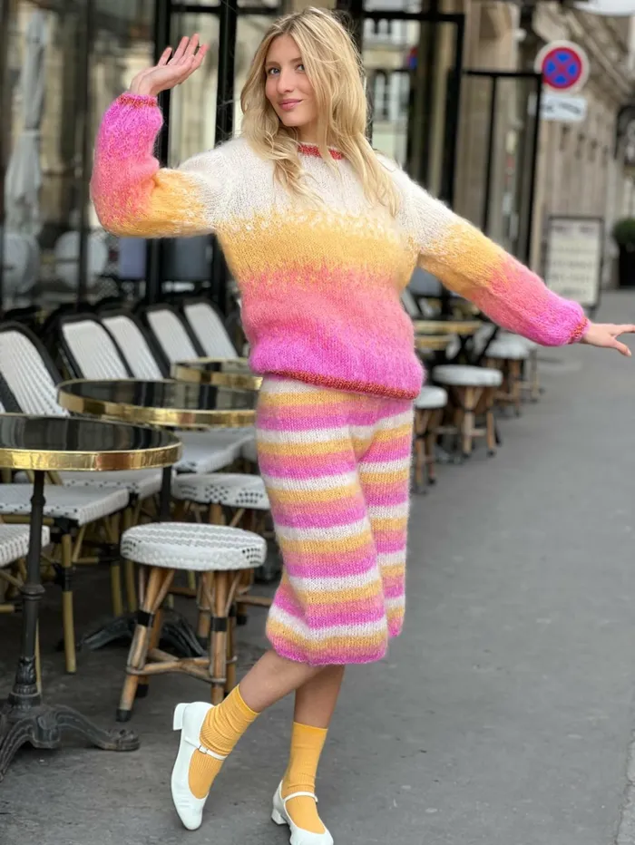 Sweaters Women Rose Carmine SWEATER TIEandDYE SUNSHINE