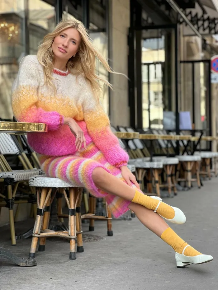 Sweaters Women Rose Carmine SWEATER TIEandDYE SUNSHINE