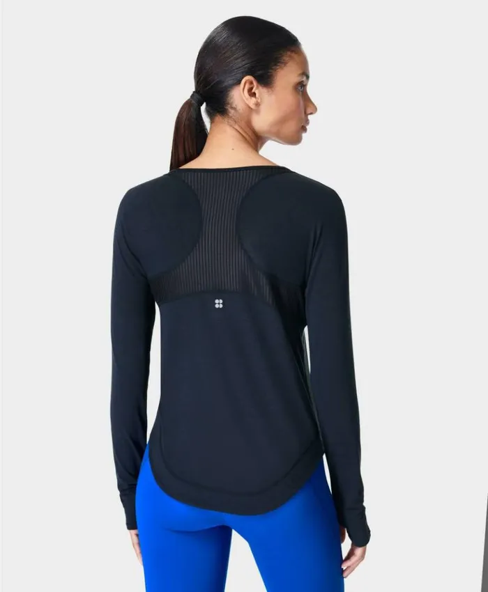 Sweaty Betty Breathe Easy Running Long Sleeve Top Black Clothing Long Sleeve Tops Sweaty Betty Breathe Easy Running Long Sleeve Top Black Clothing Long Sleeve Tops