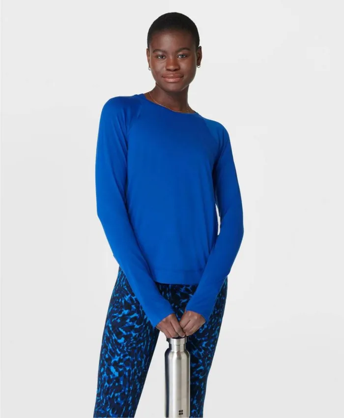 Sweaty Betty Breathe Easy Running Long Sleeve Top Lightning Blue Clothing Long Sleeve Tops Sweaty Betty Breathe Easy Running Long Sleeve Top Lightning Blue Clothing Long Sleeve Tops