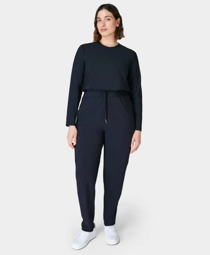 Sweaty Betty Explorer Long Sleeve Jumpsuit Black Clothing