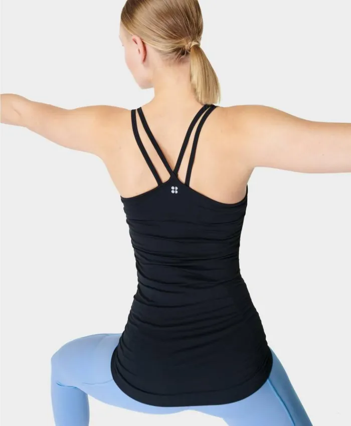 Sweaty Betty Poise Seamless Yoga Tank Black Clothing Tank Tops