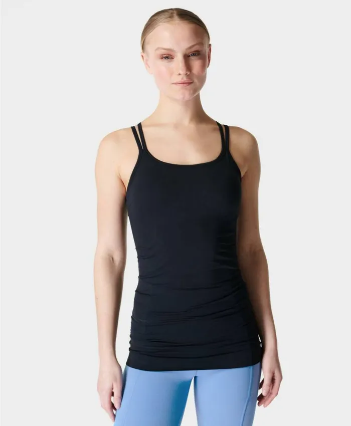 Sweaty Betty Poise Seamless Yoga Tank Black Clothing Tank Tops