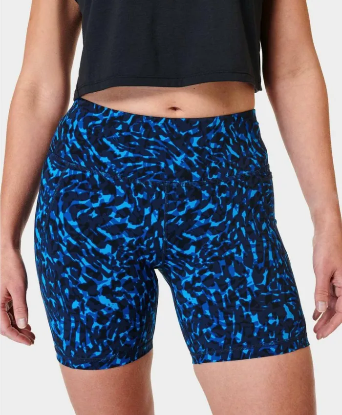 Sweaty Betty Power 6034 Biker Shorts Blue Animal Swirl Print Clothing Shorts Skirts Sweaty Betty Power 6034 Biker Shorts Blue Animal Swirl Print Clothing Shorts Skirts
