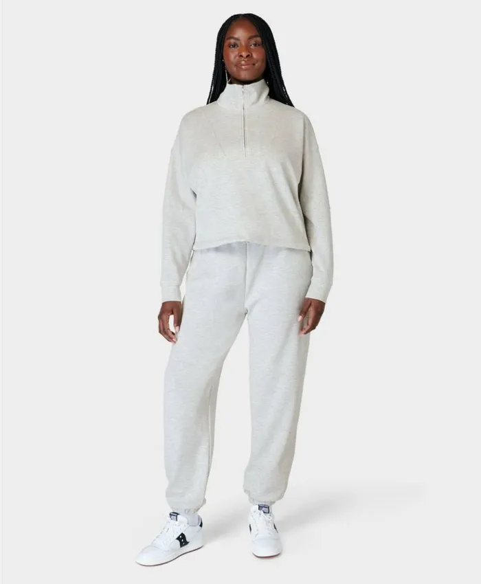 Sweaty Betty Sand Wash Funnel Neck Half Zip Ice Grey Marl Clothing Sweatshirts Hoodies Sweaty Betty Sand Wash Funnel Neck Half Zip Ice Grey Marl Clothing Sweatshirts Hoodies