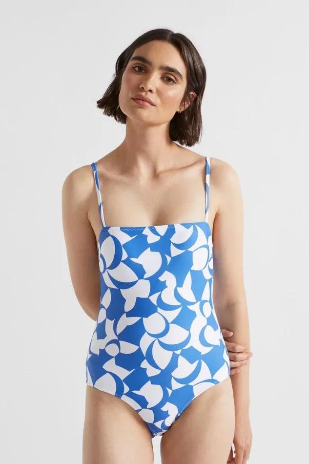 Swimwear Woman Seed Heritage Abstract Swimsuit Deep Ocean Abstract