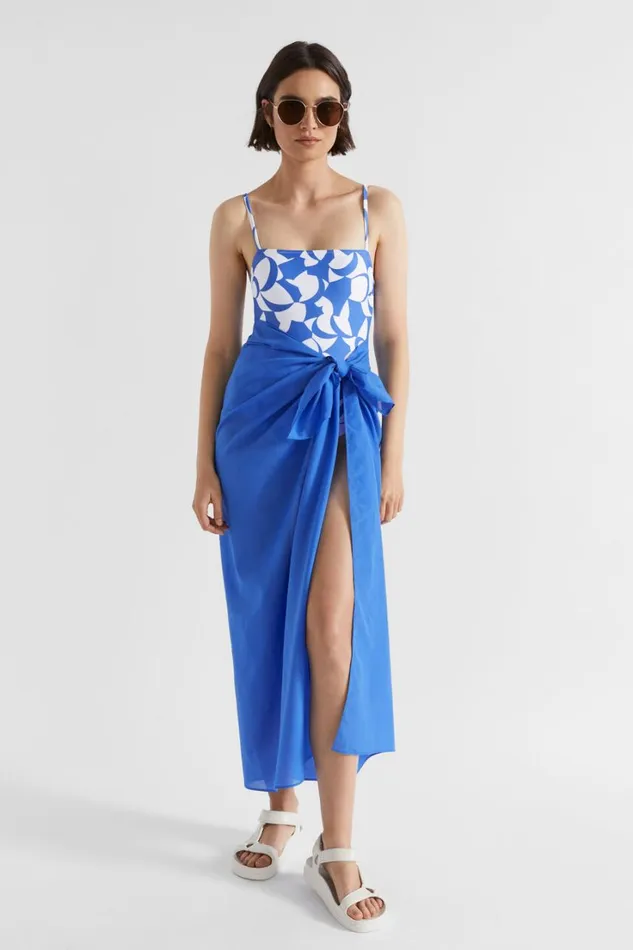 Swimwear Woman Seed Heritage Abstract Swimsuit Deep Ocean Abstract