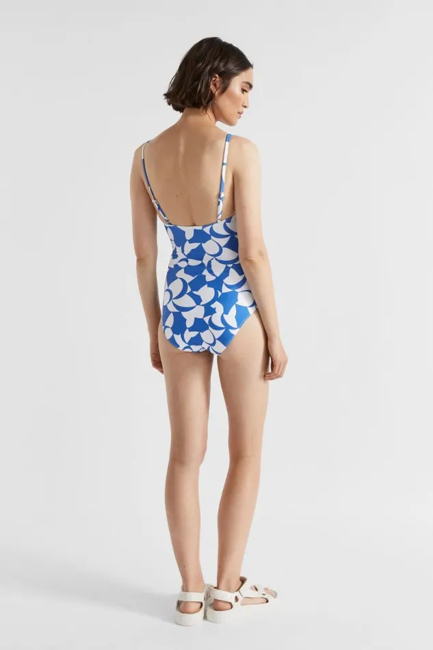 Swimwear Woman Seed Heritage Abstract Swimsuit Deep Ocean Abstract