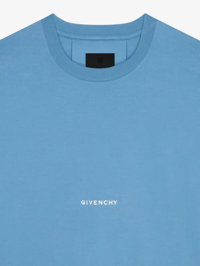 TShirt In Cotton Sun Stars Steel Blue Men Givenchy TShirts
