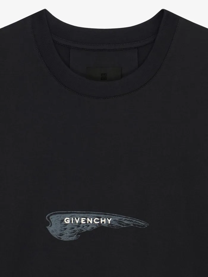 TShirt In Cotton Wings Black Men Givenchy TShirts