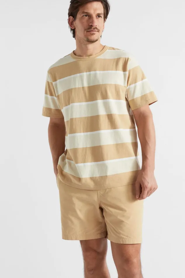 TShirts and Sweaters Man Seed Heritage Classic Stripe Tee Sand Stripe