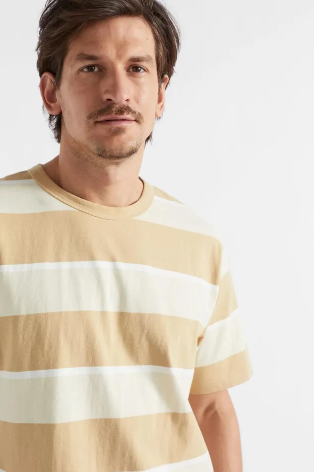 TShirts and Sweaters Man Seed Heritage Classic Stripe Tee Sand Stripe