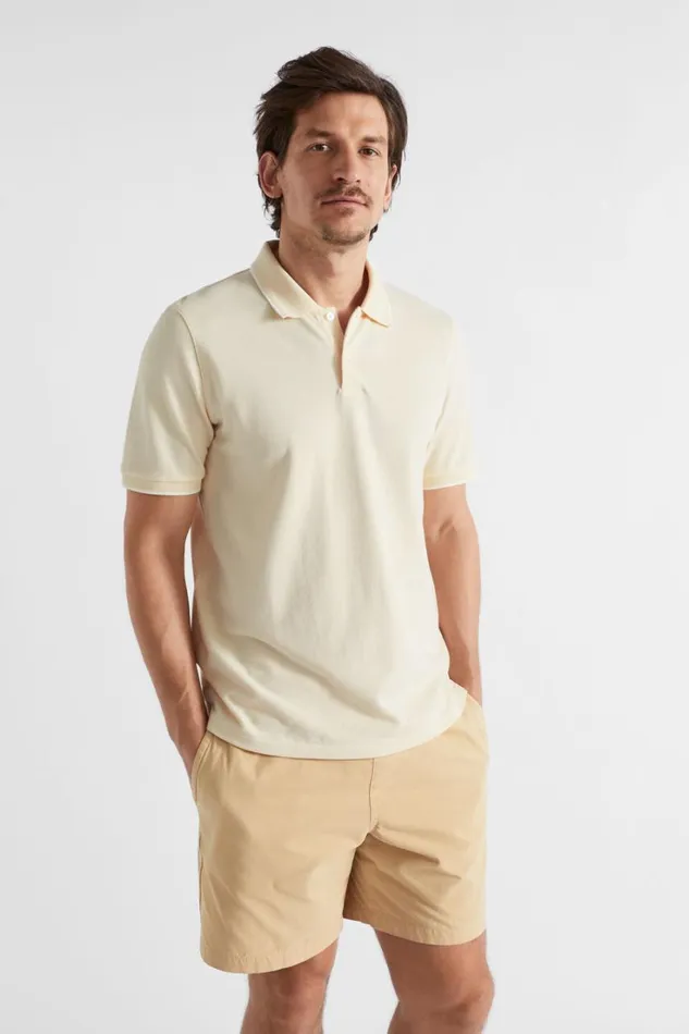 TShirts and Sweaters Man Seed Heritage Core Polo Ecru