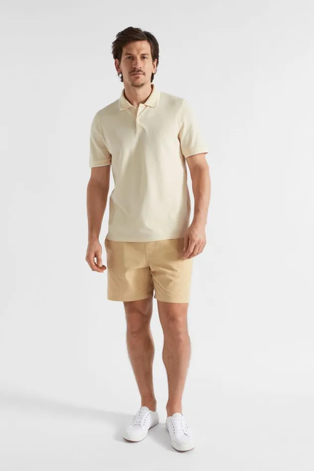 TShirts and Sweaters Man Seed Heritage Core Polo Ecru