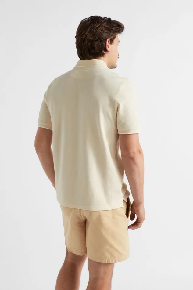 TShirts and Sweaters Man Seed Heritage Core Polo Ecru