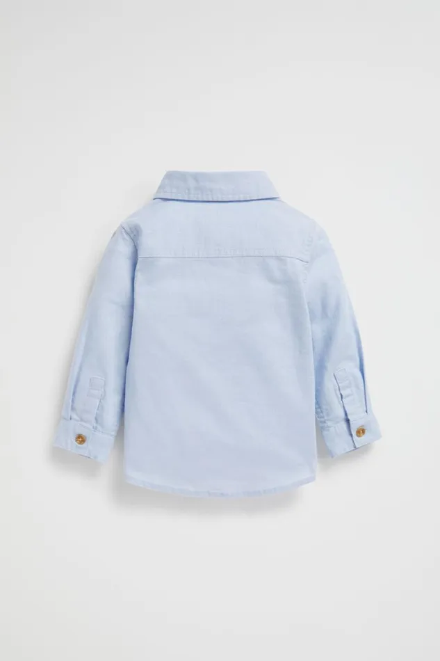 TShirts and Tops Baby Seed Heritage Core Linen Shirt Powder Blue