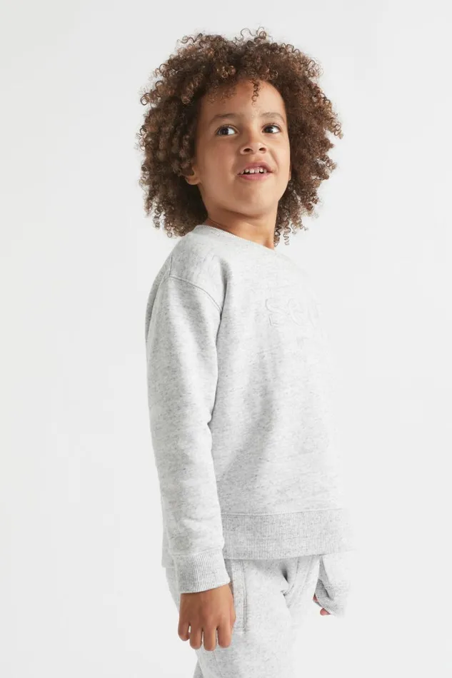 TShirts and Tops Boy Seed Heritage Core Logo Sweat Cloudy Marle