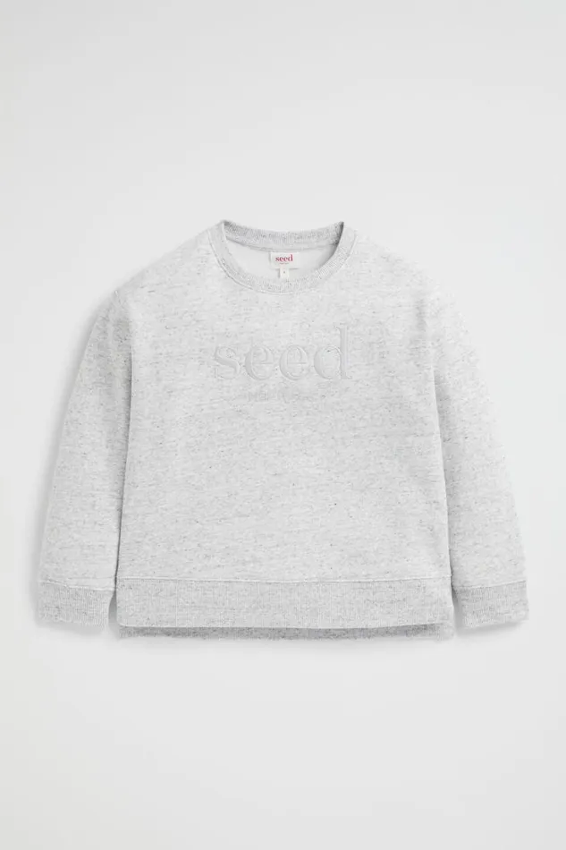 TShirts and Tops Boy Seed Heritage Core Logo Sweat Cloudy Marle