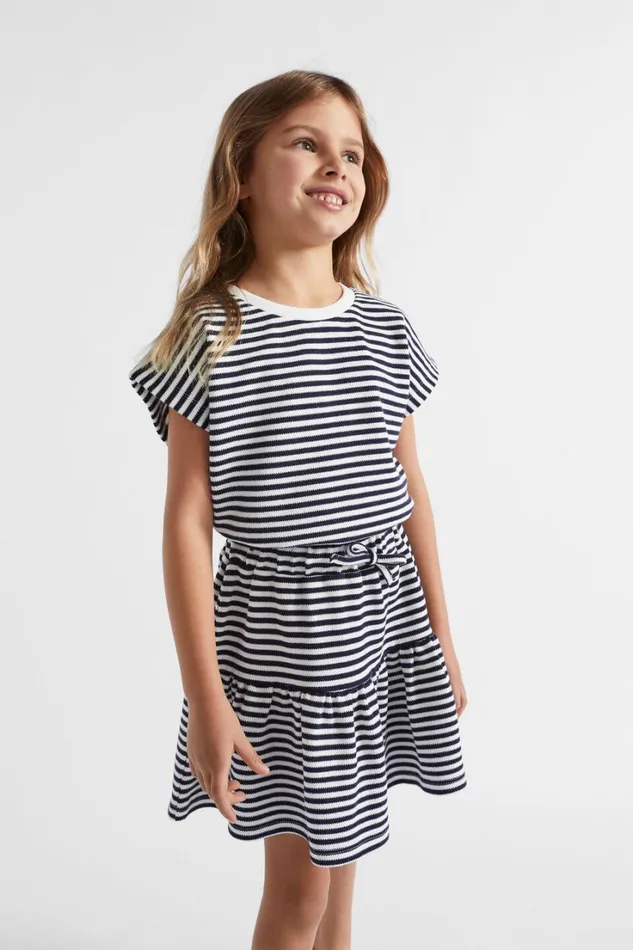 TShirts and Tops Girl Seed Heritage Fashion Stripe Tee Midnight Stripe