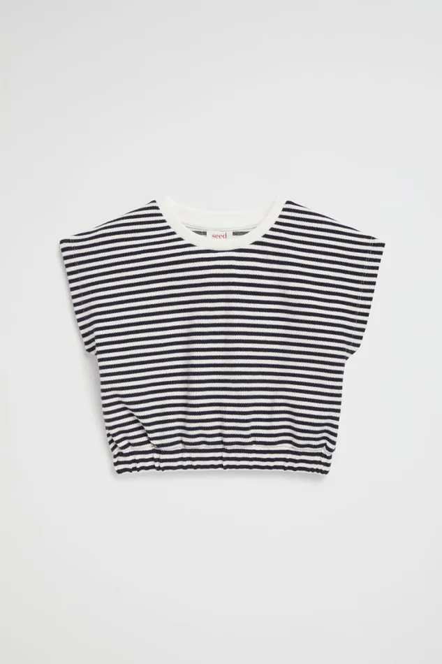 TShirts and Tops Girl Seed Heritage Fashion Stripe Tee Midnight Stripe