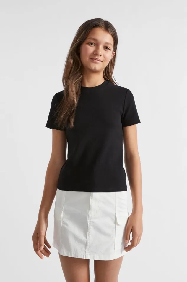 TShirts and Tops Teen Girl Seed Heritage Core Rib Tee Black