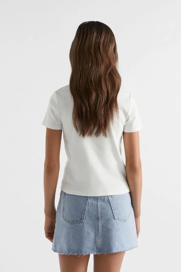 TShirts and Tops Teen Girl Seed Heritage Core Rib Tee White