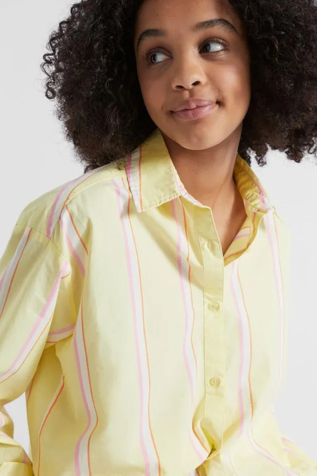 TShirts and Tops Teen Girl Seed Heritage Poplin Overshirt Lemonade