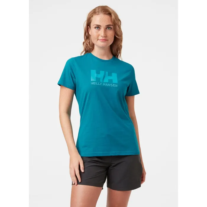 TShirts Women Helly Hansen W HH LOGO TSHIRT 642 Teal