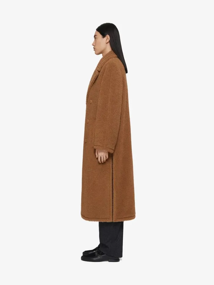 Teddy Coat In Camel Hair And Silk Beige Camel Men Givenchy Coats and Jackets