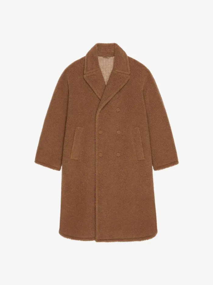 Teddy Coat In Camel Hair And Silk Beige Camel Men Givenchy Coats and Jackets