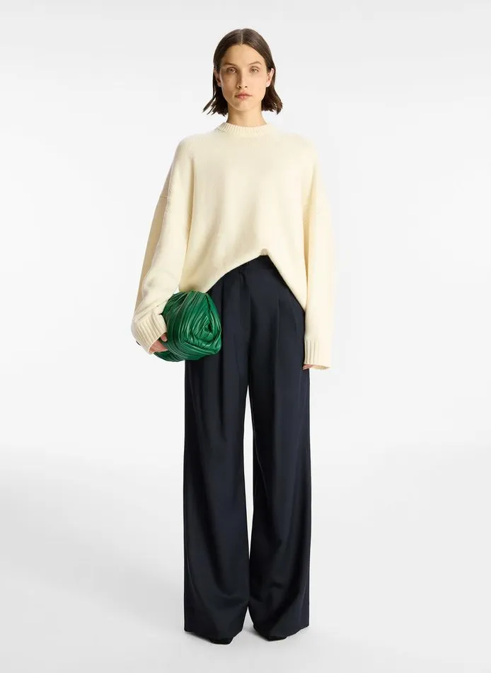 Tees and Tanks Women ALC Ayden Wool Cashmere Sweater White Tees and Tanks Women ALC Ayden Wool Cashmere Sweater White