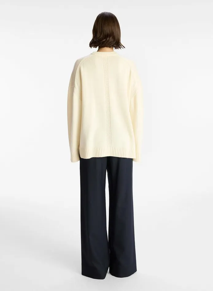 Tees and Tanks Women ALC Ayden Wool Cashmere Sweater White Tees and Tanks Women ALC Ayden Wool Cashmere Sweater White