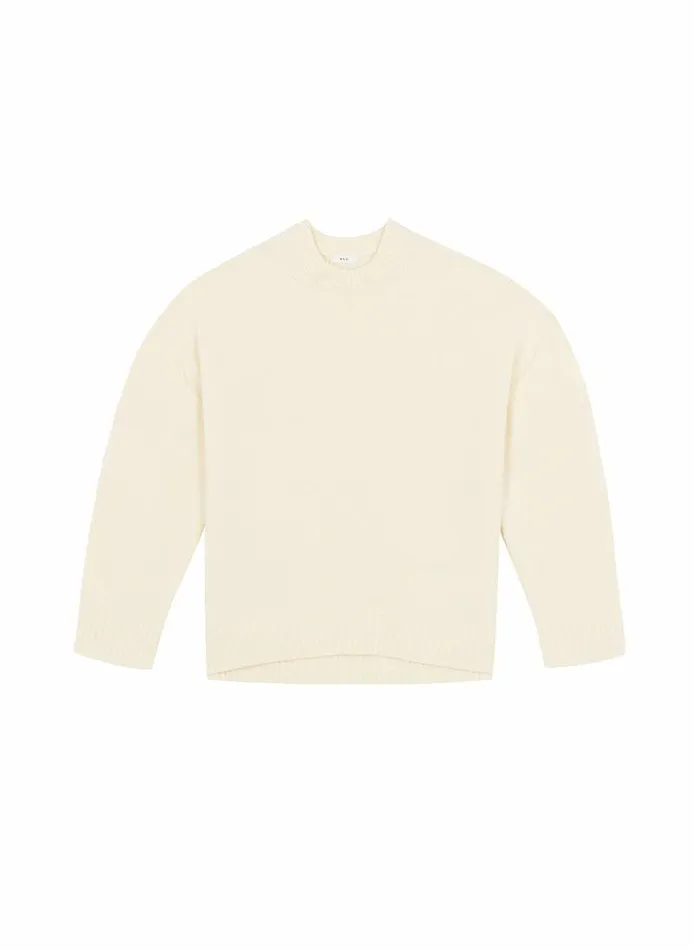 Tees and Tanks Women ALC Ayden Wool Cashmere Sweater White Tees and Tanks Women ALC Ayden Wool Cashmere Sweater White