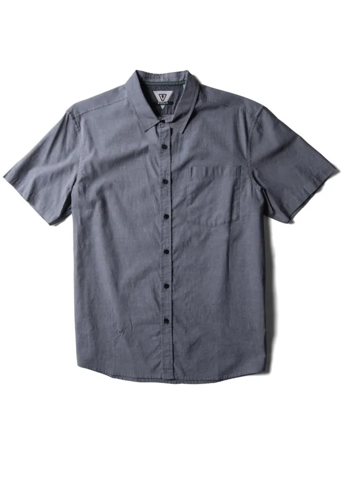 The Box Eco Ss Shirt Dark Naval Men Vissla Shirts and Flannels
