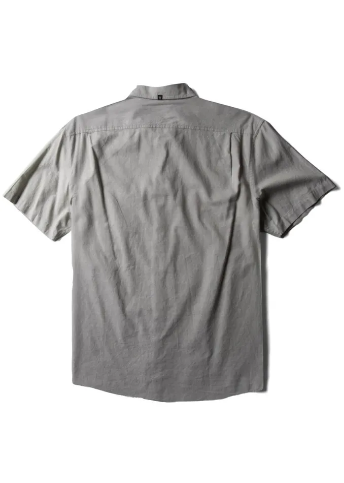 The Box Eco Ss Shirt Sage Men Vissla Shirts and Flannels