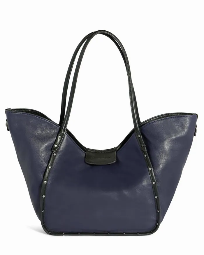 The Lenny Tote Ink Blue With Black Women Aimee Kestenberg Tote Bags