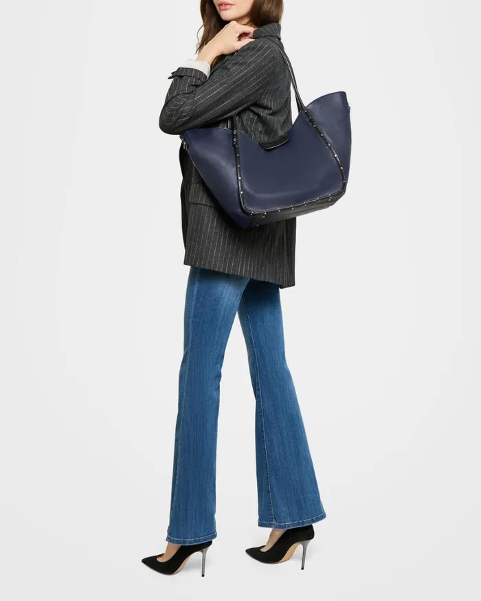 The Lenny Tote Ink Blue With Black Women Aimee Kestenberg Tote Bags