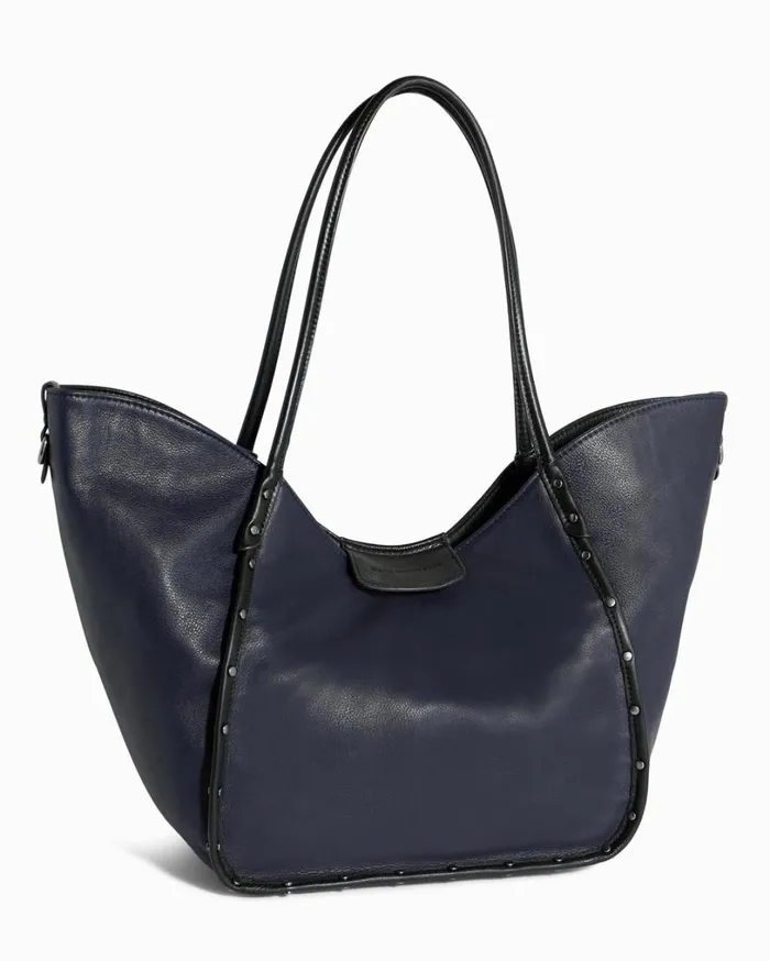 The Lenny Tote Ink Blue With Black Women Aimee Kestenberg Tote Bags