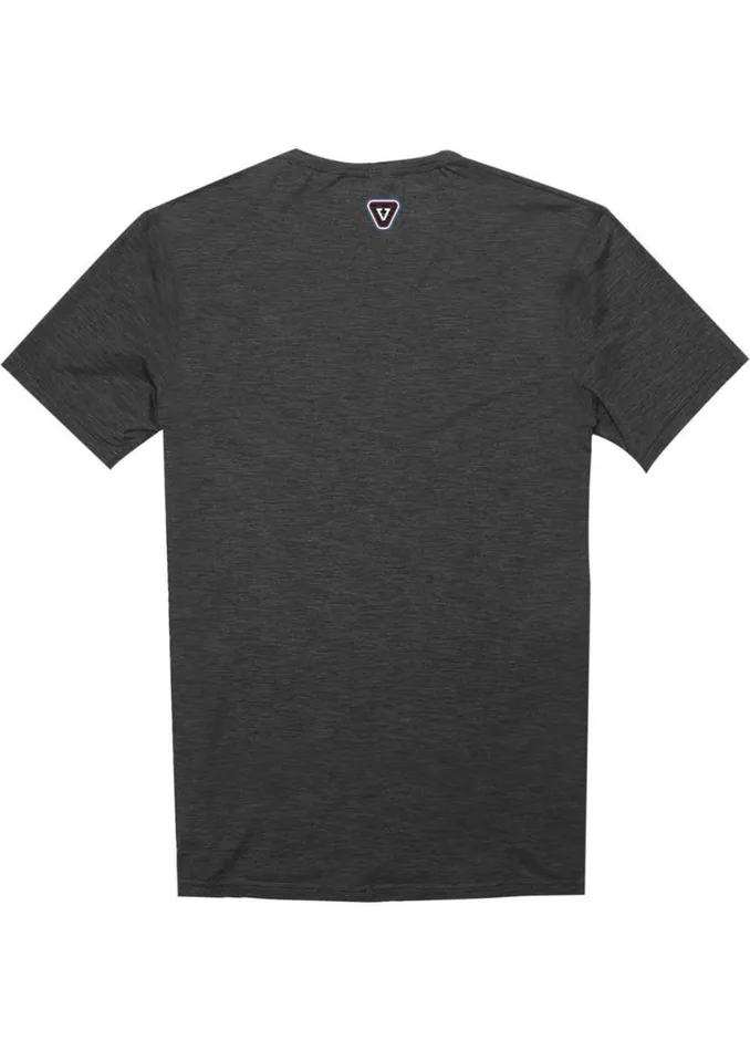 The Trip Eco Short Sleeve Sun Shirt Black Heather Men Vissla Wetsuits