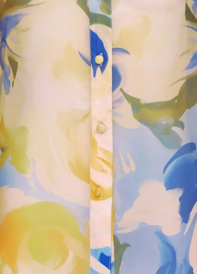 Tops and Shirts Women LEO LIN Celeste Blouse 8211 Bouquet Print