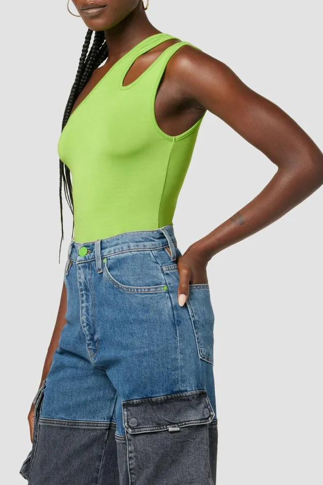 Tops and Sweaters Women Hudson Jeans Hudson X Zoe Costello Asymmetrical Bodysuit Gecko Green Tops and Sweaters Women Hudson Jeans Hudson X Zoe Costello Asymmetrical Bodysuit Gecko Green