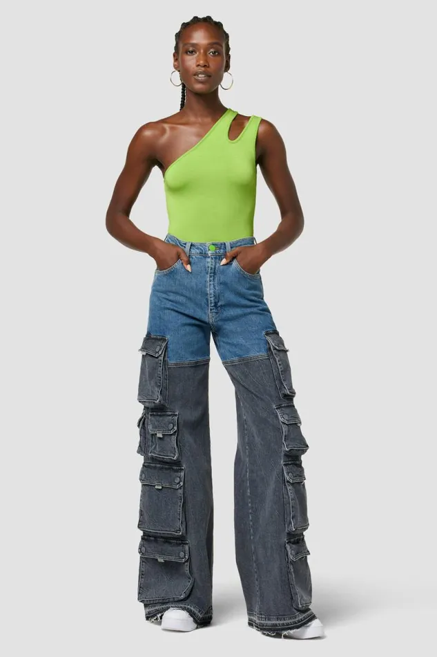 Tops and Sweaters Women Hudson Jeans Hudson X Zoe Costello Asymmetrical Bodysuit Gecko Green Tops and Sweaters Women Hudson Jeans Hudson X Zoe Costello Asymmetrical Bodysuit Gecko Green