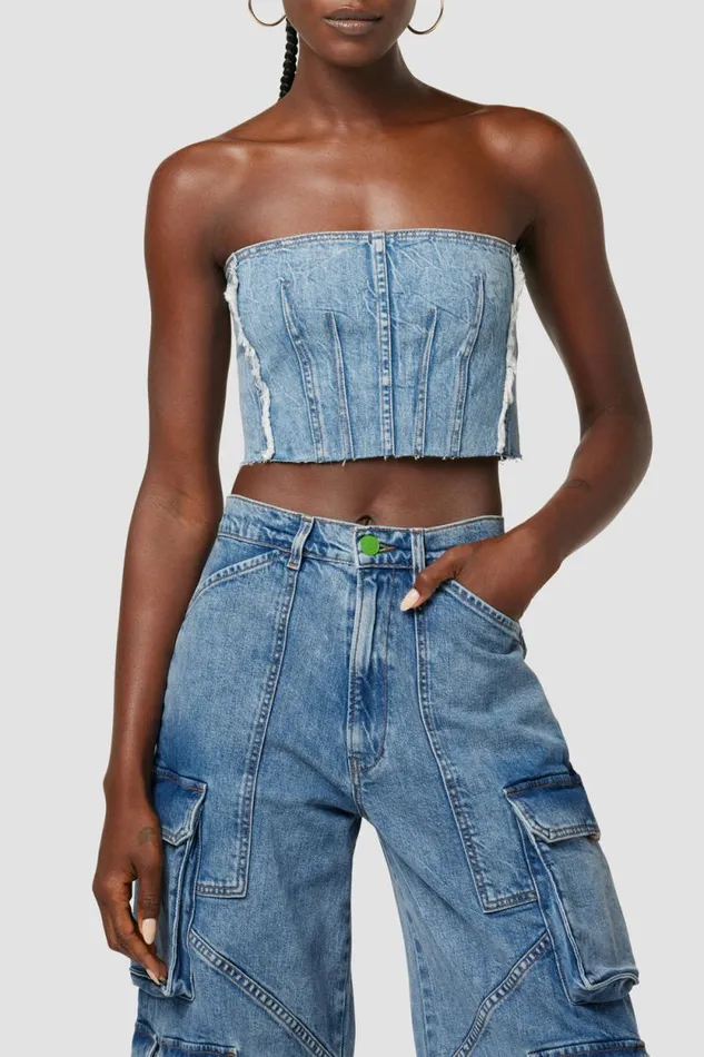 Tops and Sweaters Women Hudson Jeans Hudson X Zoe Costello Stevie Corset Top World Tour Tops and Sweaters Women Hudson Jeans Hudson X Zoe Costello Stevie Corset Top World Tour