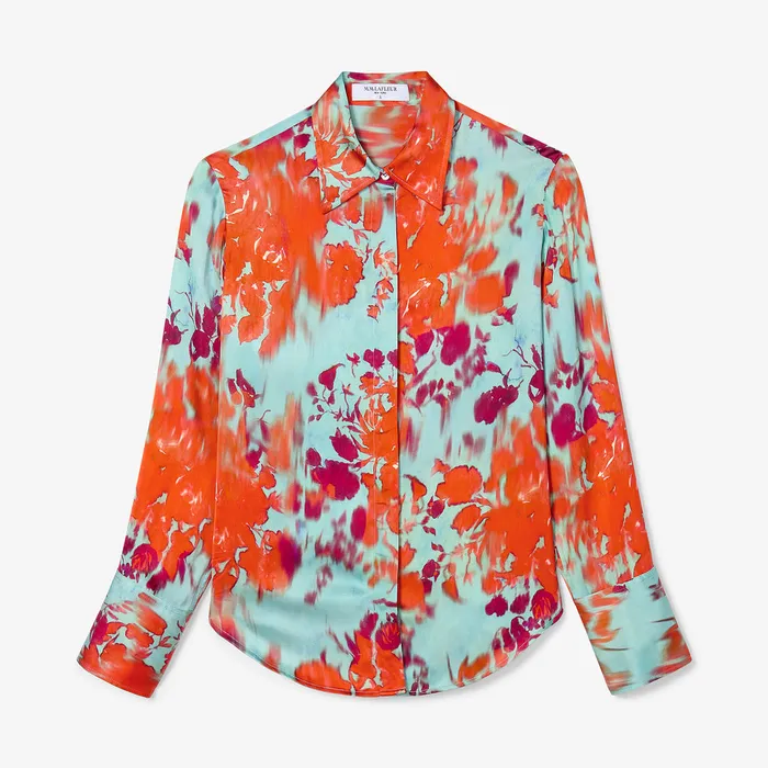 Tops M M LaFleur Women The Mira Anywhere Top 8211 Printed Viscose Ombre Floral